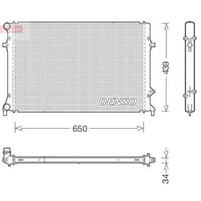 Imagen de Radiador, refrigeración del motor DENSO DRM32042