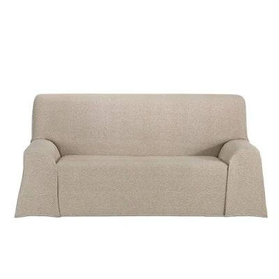 Imagen de Cardenal Textil Foulard Multiusos Saona, Plaid para Cama, Manta Cubre Sofá, Beige, 130 x 180 cm