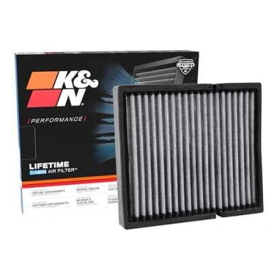 Imagen de K&amp;N Premium Filtro de aire cabina alto rendimiento, lavable, flujo limpio a su cabina: diseñado para modelos vehículos Toyota/Subaru/Lexus/Mazda 2015 2020, VF2054