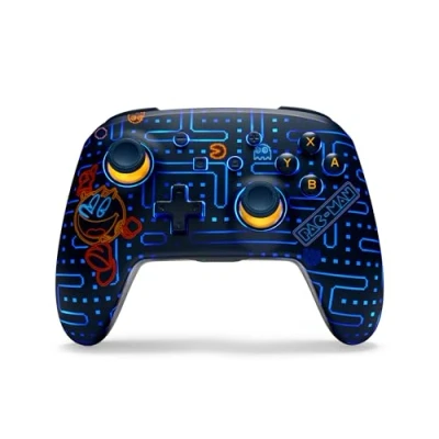 Imagen de PowerA Enhanced Wireless Controller for Nintendo Switch with Lumectra PAC MAN NEON ARCADE