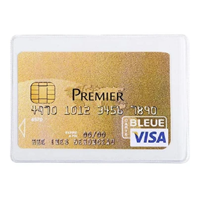 Imagen de Sachet de 10 Etuis Protection pour Carte Bancaire Pvc Lisse 15x100e 64x110mm