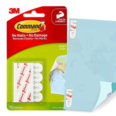 Imagen de 3M Tiras Command Pequeñas (12 Pack/Caja)