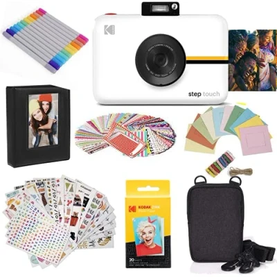 Imagen de KODAK Step Touch Cámara Digital de 13 MP e Impresora instantánea con Pantalla 3.5&quot; (vídeo Alta definición), Color Blanco