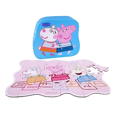Imagen de Barbo Toys Peppa Pig y Rebecca Deco Puzzle Rompecabezas de 24 Piezas para niños a Partir 3 años Puzles Juguetes Oficial