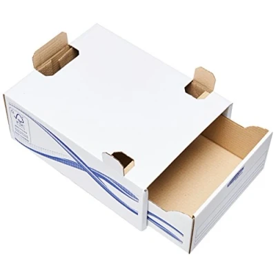 Imagen de Bankers Box 4461104 Caja de cartón, formato A4, azul, 5 unidades