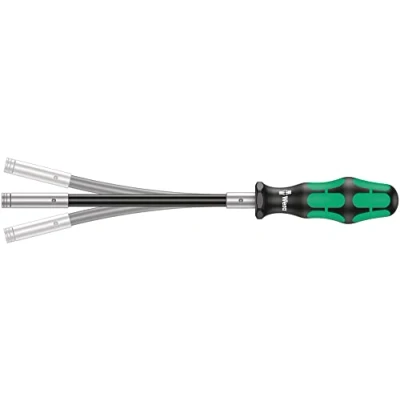 Imagen de Wera 05028161001 393 S Destornillador porta puntas extra slim con vástago flexible, 1/4&quot; x 173.5 mm