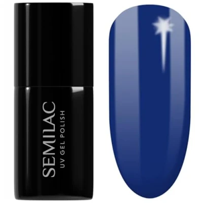 Imagen de Semilac Esmalte Semipermanente UV 308 Festive Blue 7ml Colección Wonder Colors