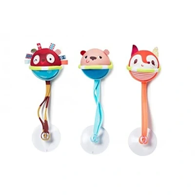 Imagen de Lilliputiens 83051 Pelotas de baño (3 Unidades) Juguete Interactivo para bebé con ventosas Flotantes y Coloridos Ideal el Momento del Desarrollo sensorial a