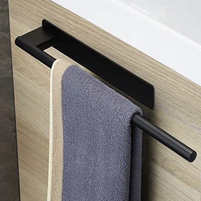 Imagen de Gsocel Toallero de Baño sin Taladro,Toallero Adhesivo Pared Colgador Toalla Acero Inoxidable para y Cocina 39CM,Negro