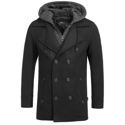 Imagen de Indicode Jeans Abrigo corto, Hombre, Talla: XXL, Black