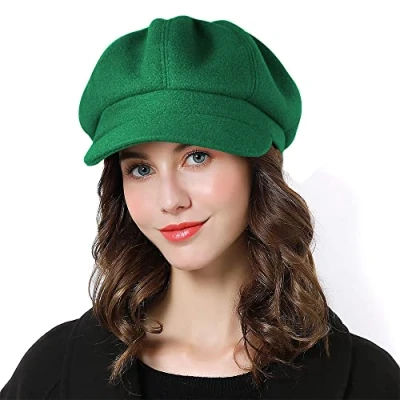 Imagen de Superora Boinas Mujer Francesa Vintage Sombreros de Invierno Clásico Gorro Caliente