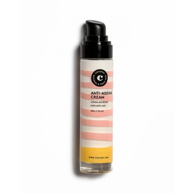 Imagen de COCUNAT Crema Facial Antiedad Primeros Signos de la Edad, Regenera y Nutre Base Karite, Calendula, Soja, Acido Hialuronico Niacinamida 50 ml