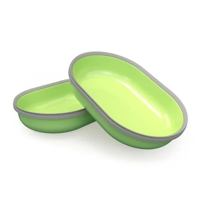 Imagen de Sure Petcare Juego de cuencos SureFeed (paquete 2) con sello integrado, compatible el comedero microchip para mascotas, funciona alimentos húmedos y secos, mantiene la comida