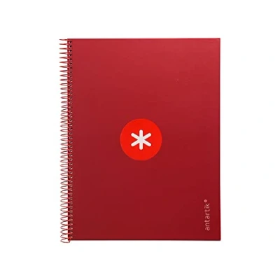Imagen de Cuaderno espiral liderpapel a4 micro antartik tapa forrada80h 90 gr horizontal 1 banda 4 taladros color frambuesa