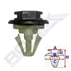 Imagen de ROMIX C60568 Grapa RENAULT: CLIO 3