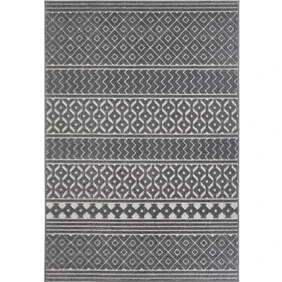 Imagen de andiamo Alfombra Layton para salón, Comedor, Dormitorio, fácil de Limpiar, Resistente, diseño clásico, 160 x 230 cm, Color Gris
