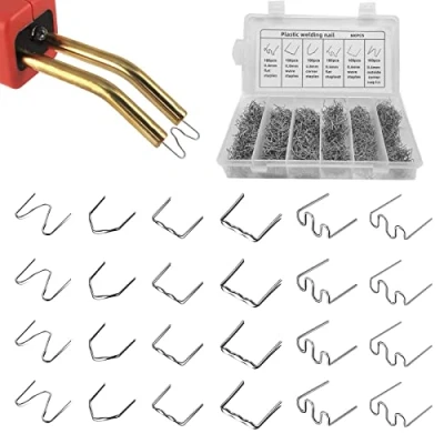 Imagen de 600 Grapas para Grapadora en Caliente 0,8mm / 0,6mm Plastico Soldadura Reparar Onduladas Reparación de autos