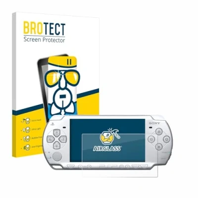 Imagen de BROTECT Protector Pantalla Cristal para Sony PSP 2004 Vidrio [Dureza 9H, Anti Arañazos]