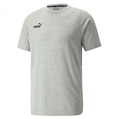Imagen de PUMA Camiseta Informal Teamfinal Shirt, Hombre, Gris Claro Jaspeado, XL
