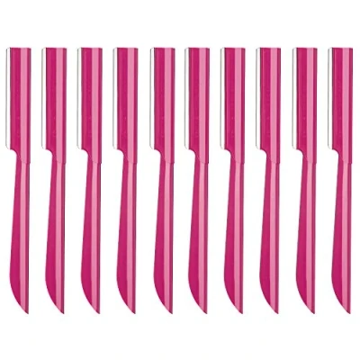 Imagen de Maquinillas de Afeitar para Mujer Navaja Cejas Cuchillo Cuchillas en Afeitado Manual Remover Pelo Facial Mujeres y Hombres 10PCS