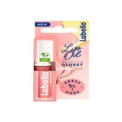 Imagen de Labello Lip Oil Effect Glossy Vestido desnudo de 5,5 ml, Gloss con fórmula vegana efecto volumen, brillo labios 100% natural elegido por Valentina Ferragni