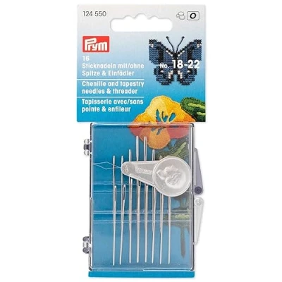 Imagen de Prym Embroidery Needles, Acero aleado, Gold, Silver, Talla única, 16