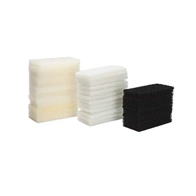 Imagen de LTWHOME Paquete de filtros espuma, carbono y poliéster para filtro Fluval U2 (paquete 36)