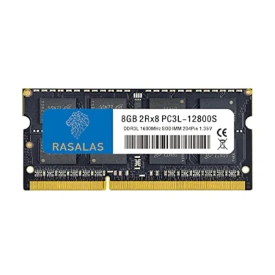 Imagen de Rasalas DDR3L 8GB DDR3 1600 MHz PC3L 12800 8 GB no ECC sin búfer 1,35 V CL11 2Rx8 Dual Rank SODIMM RAM de Memoria para portátil