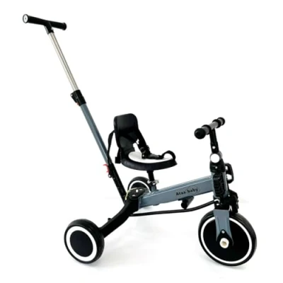 Imagen de Triciclo Evolutivo 5 en 1 Street Gris Street, Infantil, correpasillos para niños, Bicicleta de Equilibrio, sin Pedales, Convertible niños