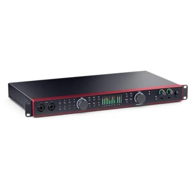 Imagen de Focusrite Scarlett 18i20 interfaz de audio USB 4.ª gen. para Grabación multipista, producción y pódcast. con sonido estudio alta fidelidad, más todo el software que necesitas