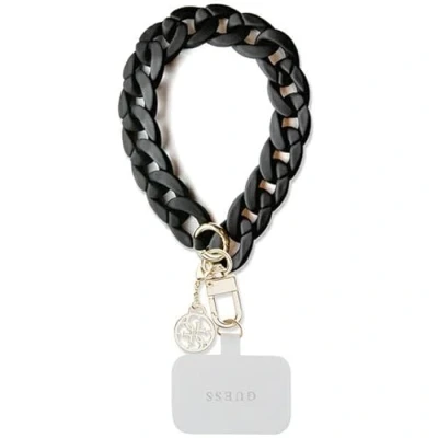 Imagen de GUESS GUOUCBMC4MK Pulsera universal para mano grande, color negro acrílico 4G, acrílico/metal