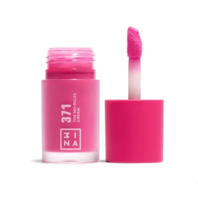 Imagen de 3INA MAKEUP The No Rules Cream 371 Rosa Fucsia Colorete con Aceite de Almendras Líquido 3 en 1 Mejillas Labios y Ojos Acabado Natural Vegan Cruelty Free