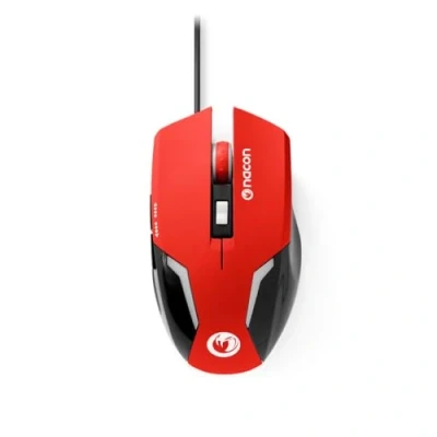 Imagen de Nacon GM 105 Ratón Gaming (óptico, USB, 2400 dpi, 6 Botones, USB Plug and Play) Rojo