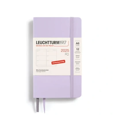 Imagen de LEUCHTTURM1917 370572 Agenda semanal de bolsillo (A6) 2025, tapa blanda, color morado