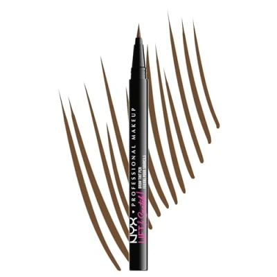 Imagen de NYX Professional Makeup Lift &amp; Snatch! Lápiz de Cejas Larga Duración 16H, A prueba borrones, No transfiere, Tono Brunette