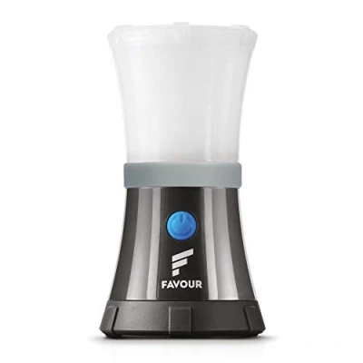 Imagen de Favour L0617 Linternas LED Alta Potencia Camping Luces Impermeables IPX7, Flotantes, Anti Golpes, Ligeras, Compactas Lámpara a Pilas 4 Modos Flash SOS Mosquetón Colgador
