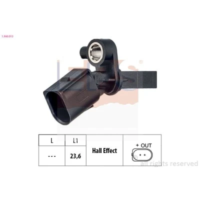 Imagen de FACET 21.0013 Sensor de ABS Made in Italy OE Equivalent SEAT: Ibiza 3, 4 Sportcoupe, Córdoba II Berlina, SKODA: Fabia 2, III Hatchback