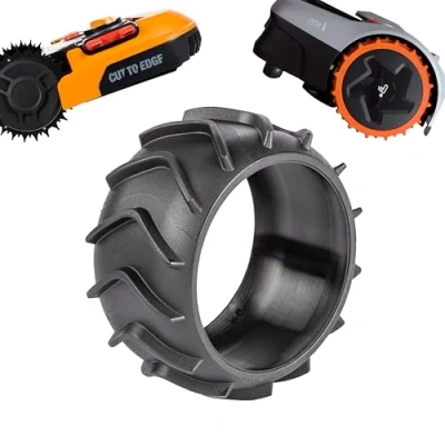 Imagen de ROBO CLAWS Protector de rueda XL para Worx Landroid Frontrad, perfil cortacésped, elevador, revestimiento S M L S300 M500 M700 L800 L1000 también Plus 90 mm ProfilTuning
