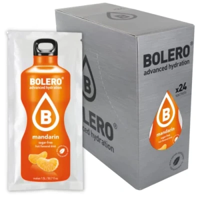Imagen de Bolero Bebida Instantánea sin Azúcar, Sabor Mandarina Paquete de 24 x 9 gr Total: 216