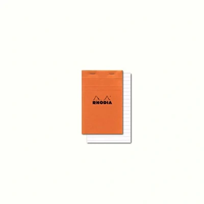 Imagen de Rhodia 13600C Bloc Grapado N. 13 80 Hojas con Micro Perforación Formato A6 (10,5 x 14,8 cm), Naranja