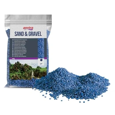 Imagen de Amtra Cuarzo Ceramizado Azul, Arena de Acuario Fino, Para Agua Dulce o Salada, Grano 2 3 mm, Cantidad 5 kg