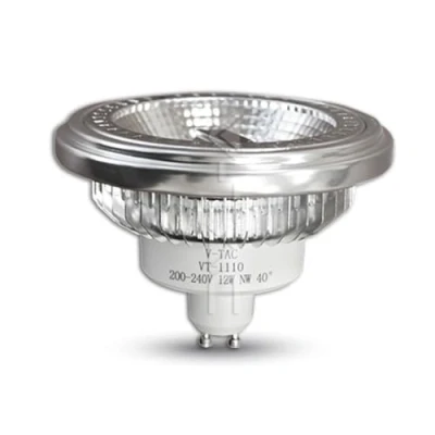 Imagen de Bombilla LED AR111 12W GU10 Ángulo 40 COB Chip . Blanco Cálido. 3000K. V TAC