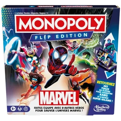 Imagen de MONOPOLY Flip Edition Juego de Mesa (versión Francesa)