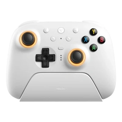 Imagen de 8Bitdo Ultimate 2 Wireless Controller for Windows &amp; Android, Gaming with TMR Joysticks, Switchable Hall Effect/Tactile Triggers, Motion Control, RGB Fire Ring, 8Speed Tech, Purple