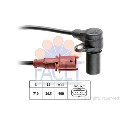 Imagen de FACET 9.0170 Sensor de Cigueñal Made in Italy OE Equivalent ALFA ROMEO: 147, GT, 156 Berlina, FIAT: Stilo Hatchback, Coupe, Marea Weekend