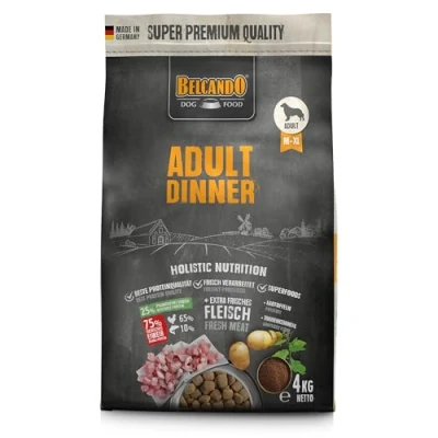 Imagen de Belcando Adult Dinner [4 kg] Alimento para Perros seco Completo Adultos de Todas Las Razas a Partir 1 año Edad