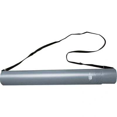 Imagen de Portaplanos plastico liderpapel diametro 6 cm extensible hasta 80 gris