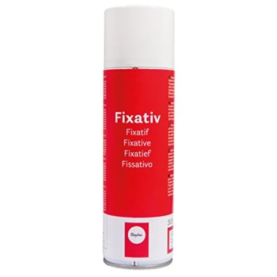Imagen de Rayher Spray fijador carboncillo, ceras, pastel y lápices, transparente, 300 ml, 3401300