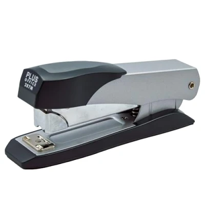 Imagen de Plus Office Grapadora Metálica de Oficina con Capacidad Grapado para 45 Hojas, Manual Alta Resistencia Carga Frontal, Suave (287M)