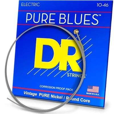 Imagen de DR String PHR 10 Pure Blues Juego Cuerdas Eléctrica